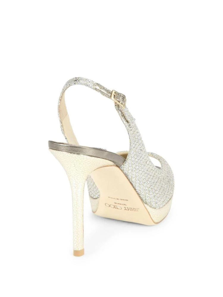 商品Jimmy Choo|Nova Glitter Slingback Sandals,价格¥2084,第2张图片详细描述