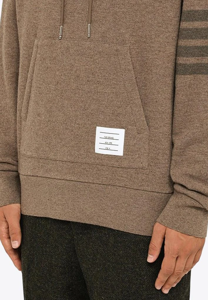 商品Thom Browne|4-Bar Hooded Sweatshirt in Wool,价格¥8875,第4张图片详细描述
