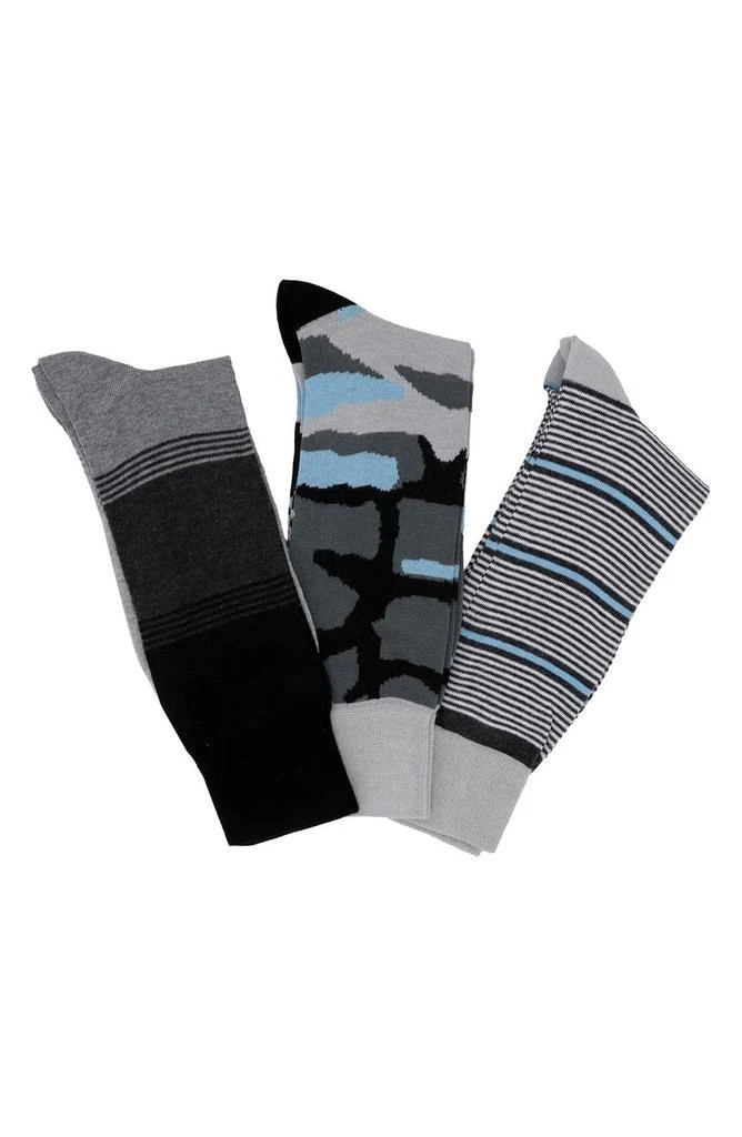 商品Lorenzo Uomo|Dress Crew Socks - Pack of 3,价格¥151,第1张图片