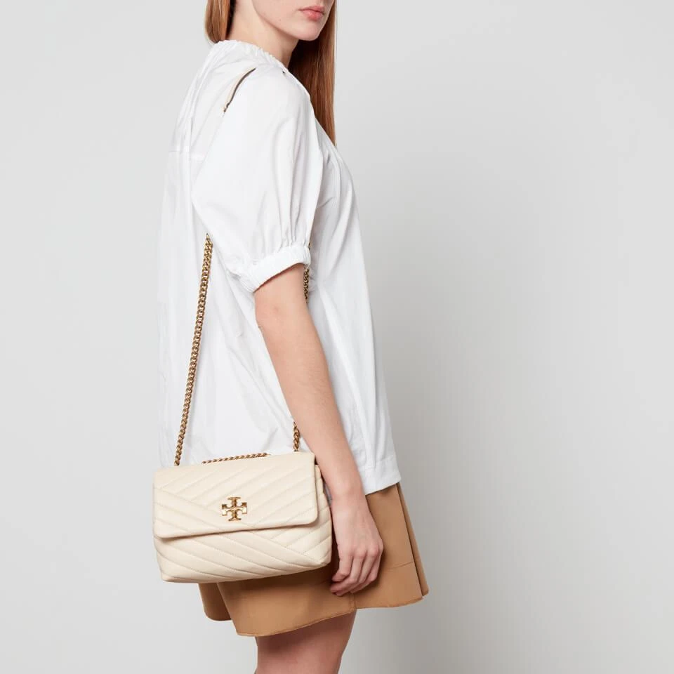 商品Tory Burch|Tory Burch Women's Kira Chevron Small Convertible Shoulder Bag - New Cream,价格¥3621,第2张图片详细描述