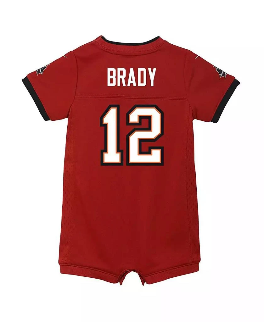 商品NIKE|Boys and Girls Newborn and Infant Tom Brady Red Tampa Bay Buccaneers Game Romper Jersey,价格¥299,第2张图片详细描述