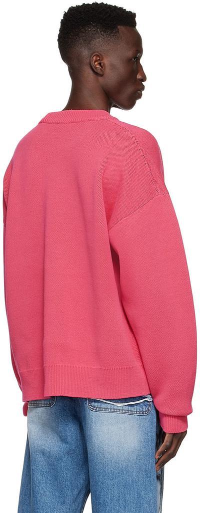 商品We11done|Pink Cotton Sweater,价格¥1349,第5张图片详细描述