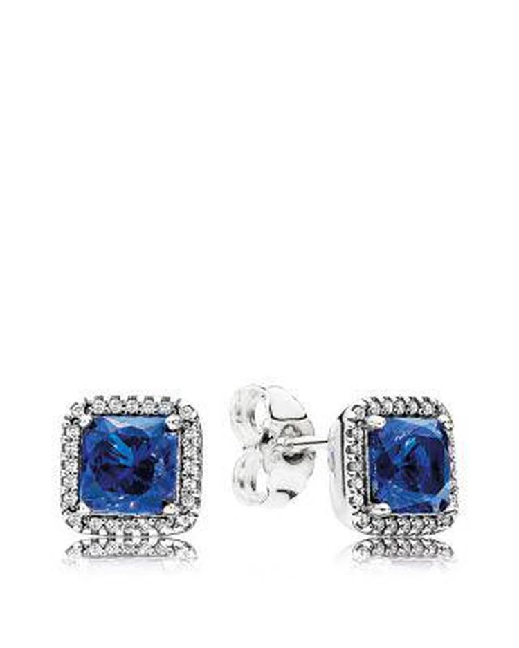 商品PANDORA|Earrings - Sterling Silver & Cubic Zirconia Timeless Elegance,价格¥593,第1张图片