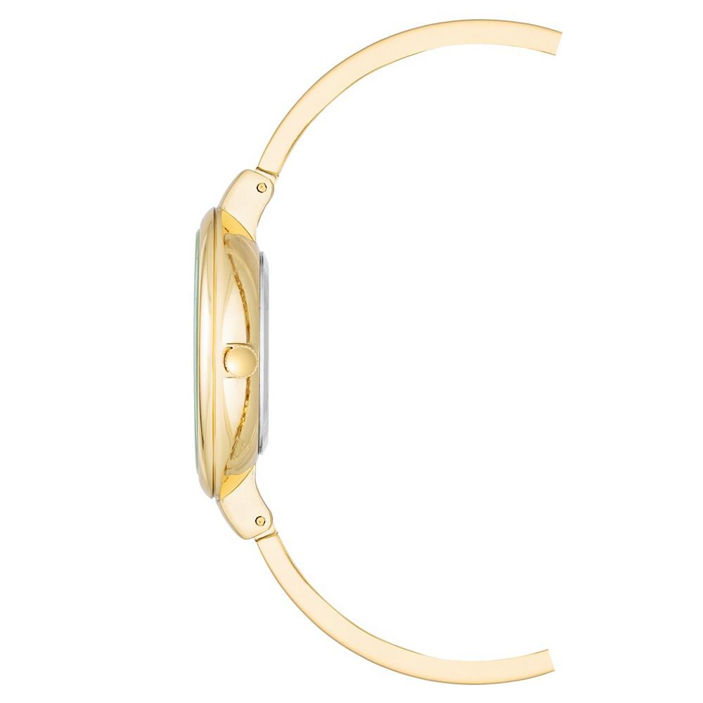 Women's Gold-Tone Alloy Bangle Fashion Watch 41mm Set 4 Pieces商品第2张图片规格展示