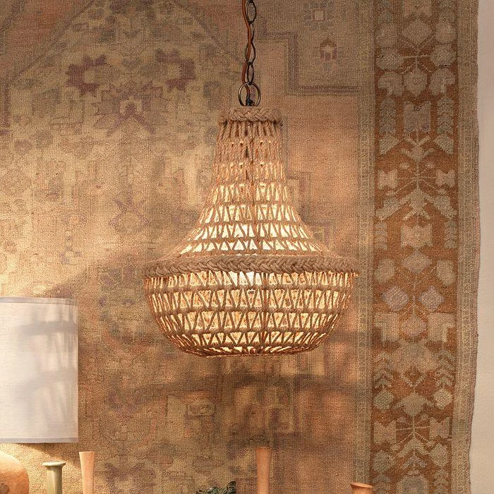 商品Jamie Young|Jute Macrame Chandelier,价格¥7478,第2张图片详细描述