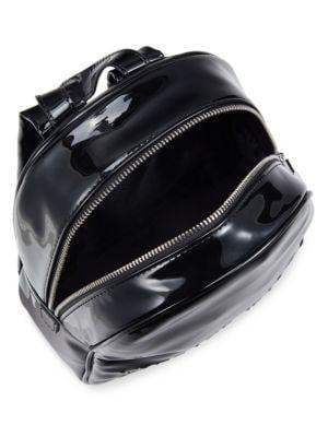 商品Versace|Logo Embossed Patent Leather Backpack,价格¥1458,第5张图片详细描述