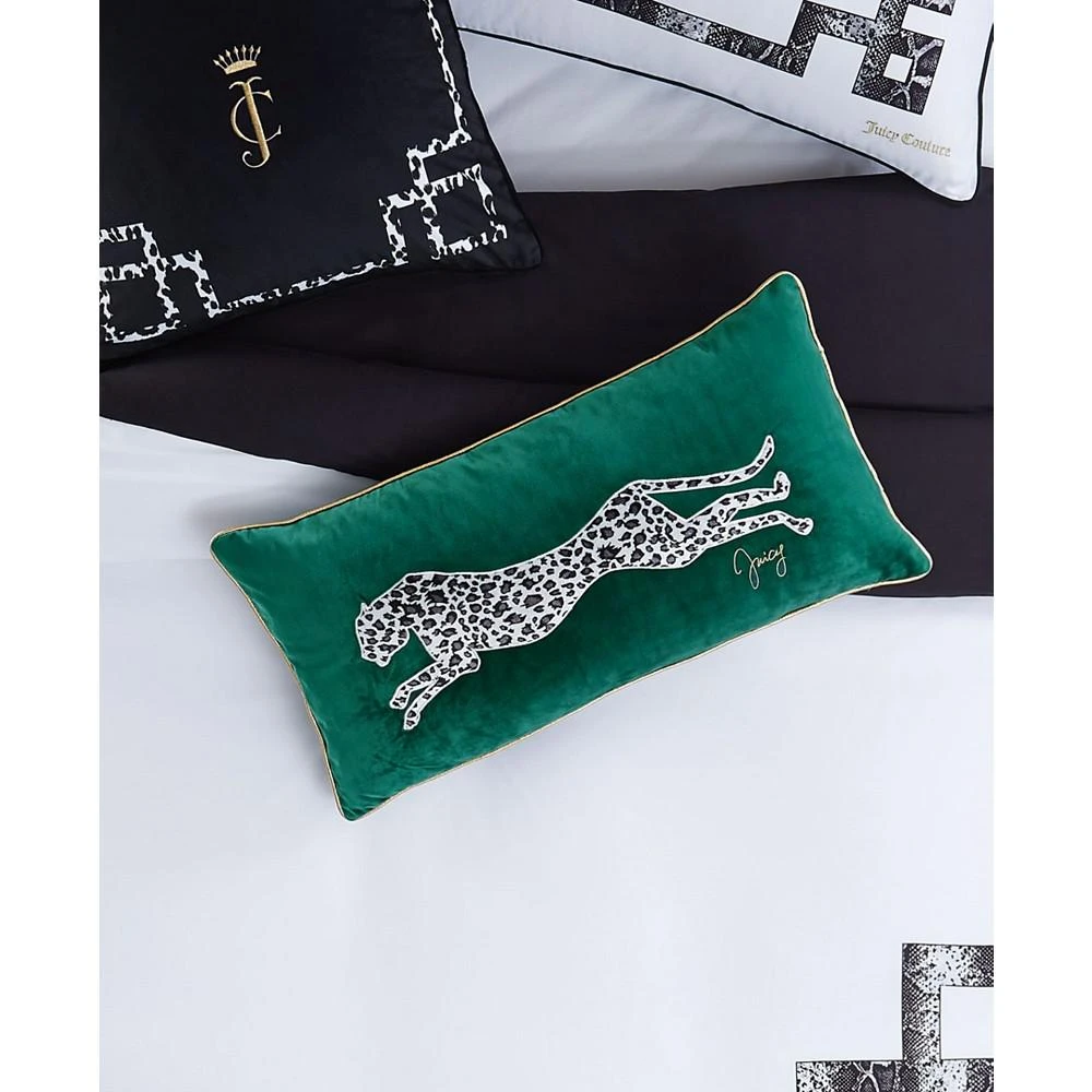 商品Juicy Couture|Velvet Cheetah Decorative Pillow, 14" x 24",价格¥226,第4张图片详细描述