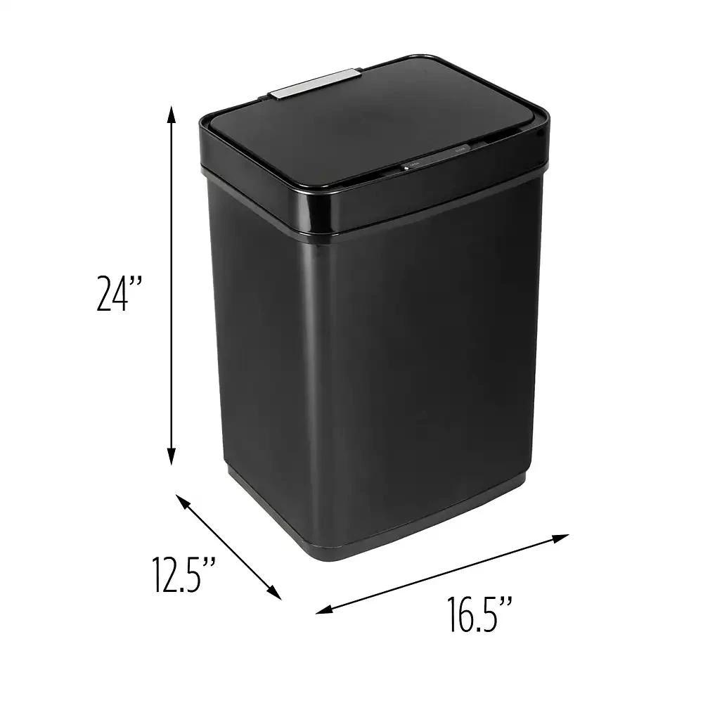 商品Honey Can Do|50L Stainless Steel Trash Can with Motion Sensor,价格¥2359,第5张图片详细描述