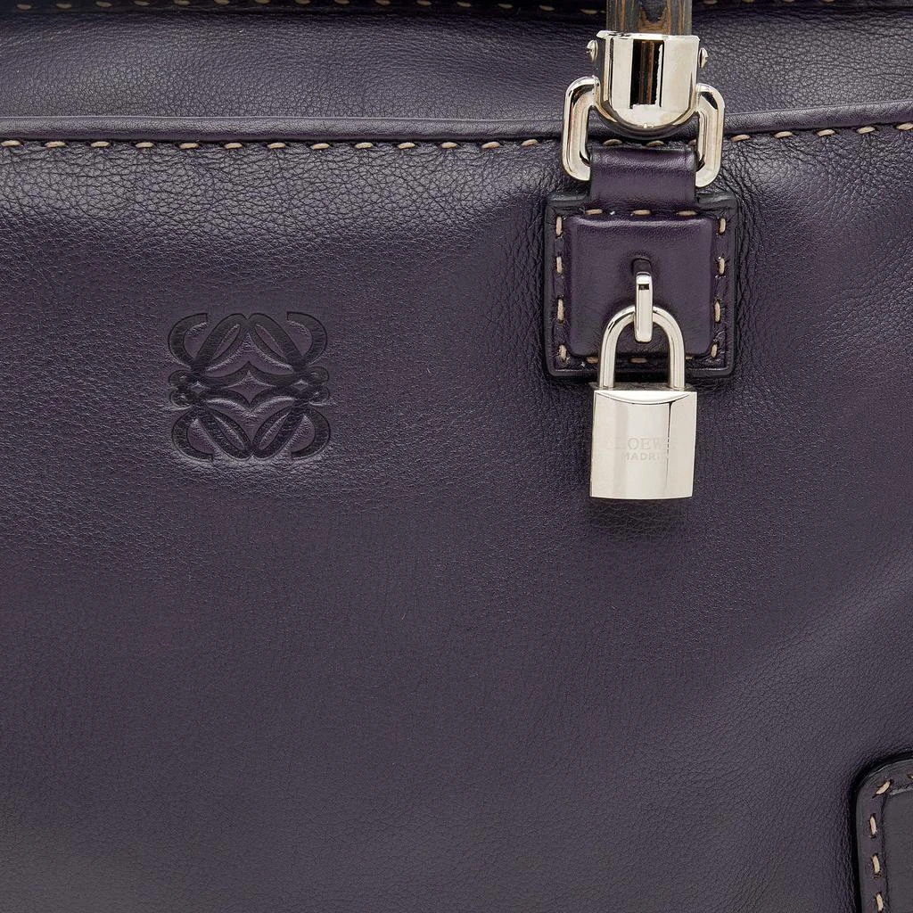 商品[二手商品] Loewe|Loewe Purple Leather Wood Handle Amazona 36 Bag,价格¥2975,第5张图片详细描述