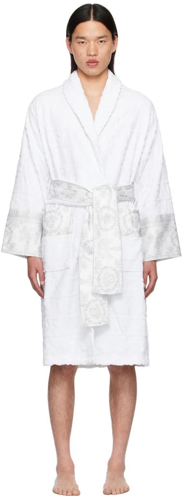 商品Versace|White 'I Heart Baroque' Robe,价格¥2597,第1张图片