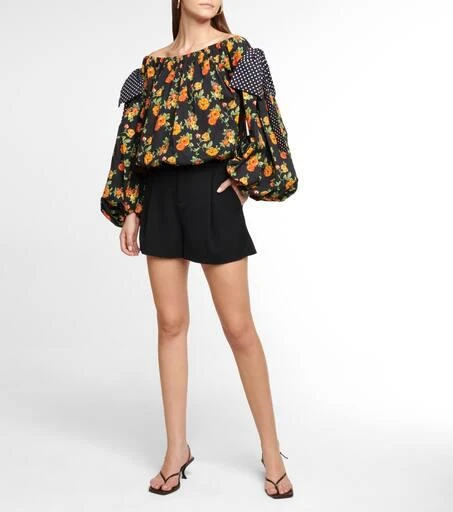 商品CAROLINE CONSTAS|Mason floral off-shoulder top,价格¥1466,第2张图片详细描述