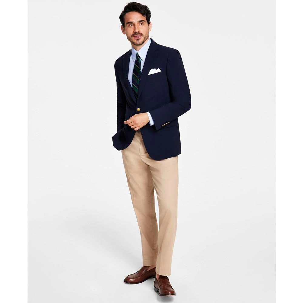 商品Brooks Brothers|Men's Classic-Fit Navy Stretch Wool Blend Blazer,价格¥2812,第1张图片