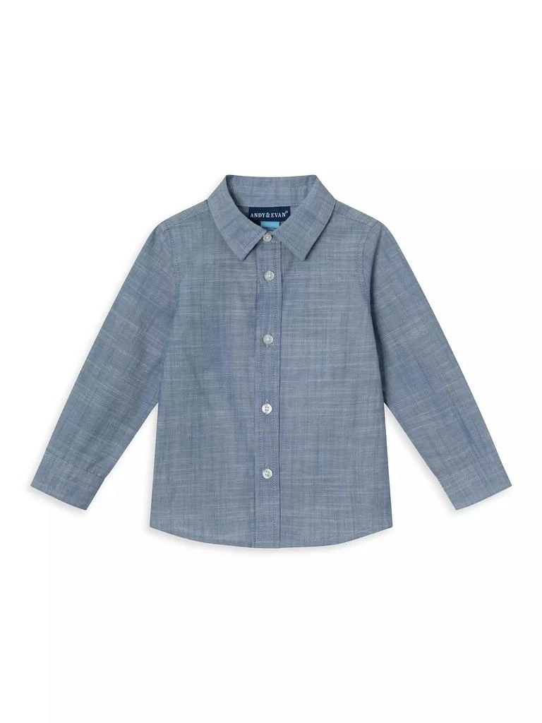 Baby Boy's Chambray Shirt, Vest, & Pants Set 商品