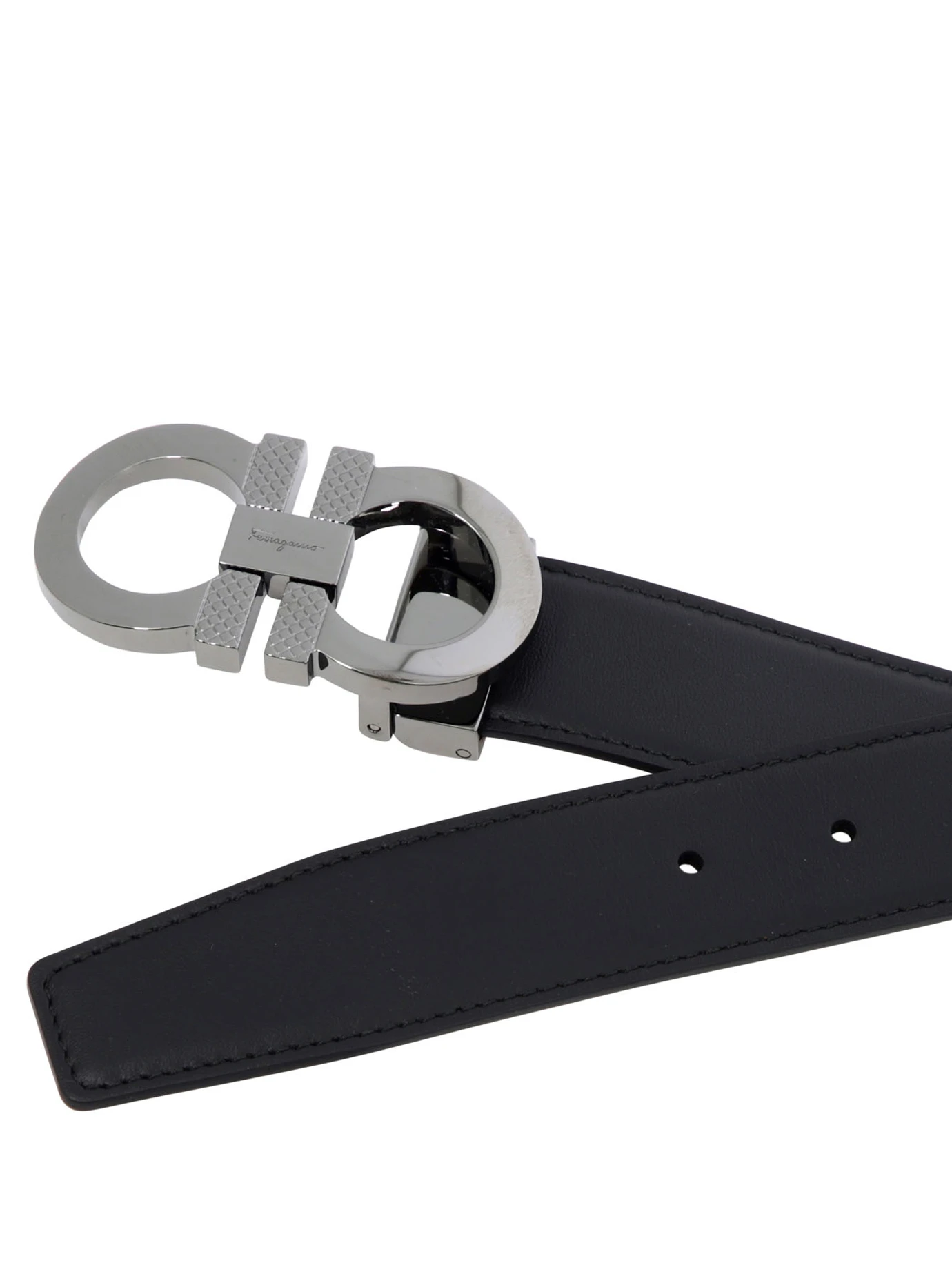 商品【商品预售7天】 Salvatore Ferragamo|Salvatore Ferragamo 男士腰带 0750184 黑色,价格¥4362,第4张图片详细描述