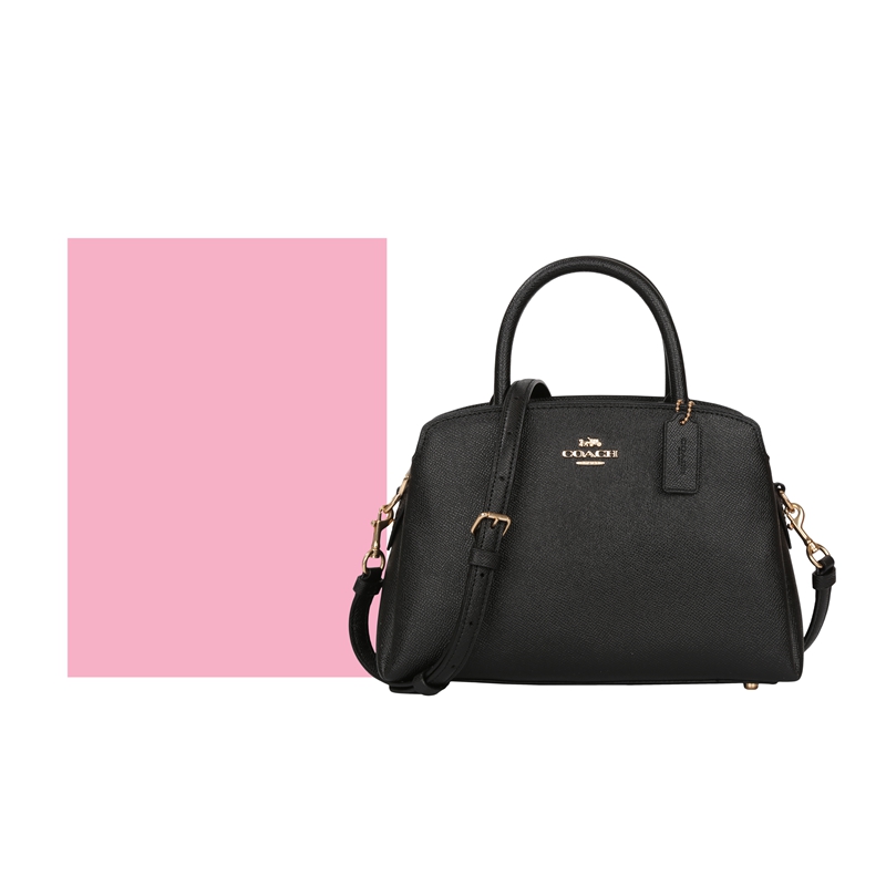 蔻驰女士新款纯色时尚皮质水桶包单肩斜跨手提包包女商品第7张图片规格展示