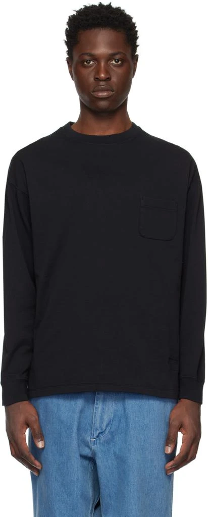 商品Nanamica|Black Pocket Long Sleeve T-Shirt,价格¥669,第1张图片