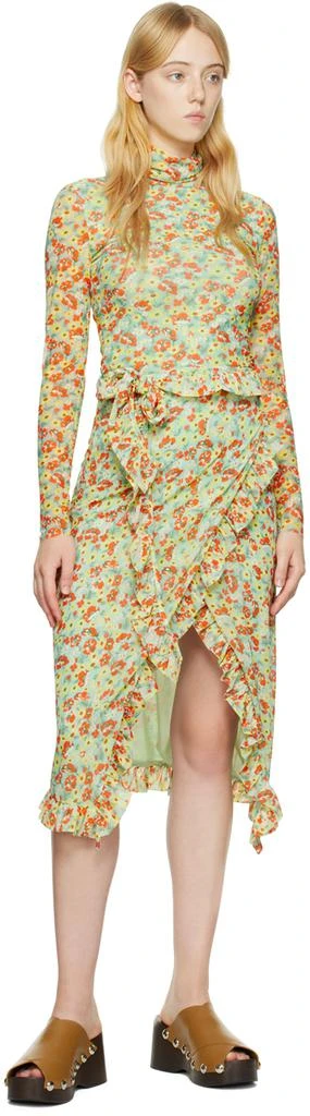 商品Ganni|绿色 Floral 高领衫,价格¥908,第4张图片详细描述