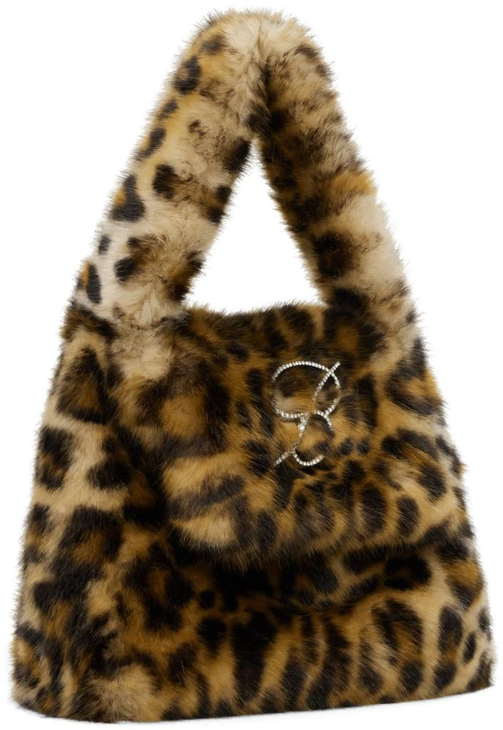 商品BLUMARINE|Beige Animalier Rhinestone 'B' Monogram Pin Bag,价格¥3697,第2张图片详细描述
