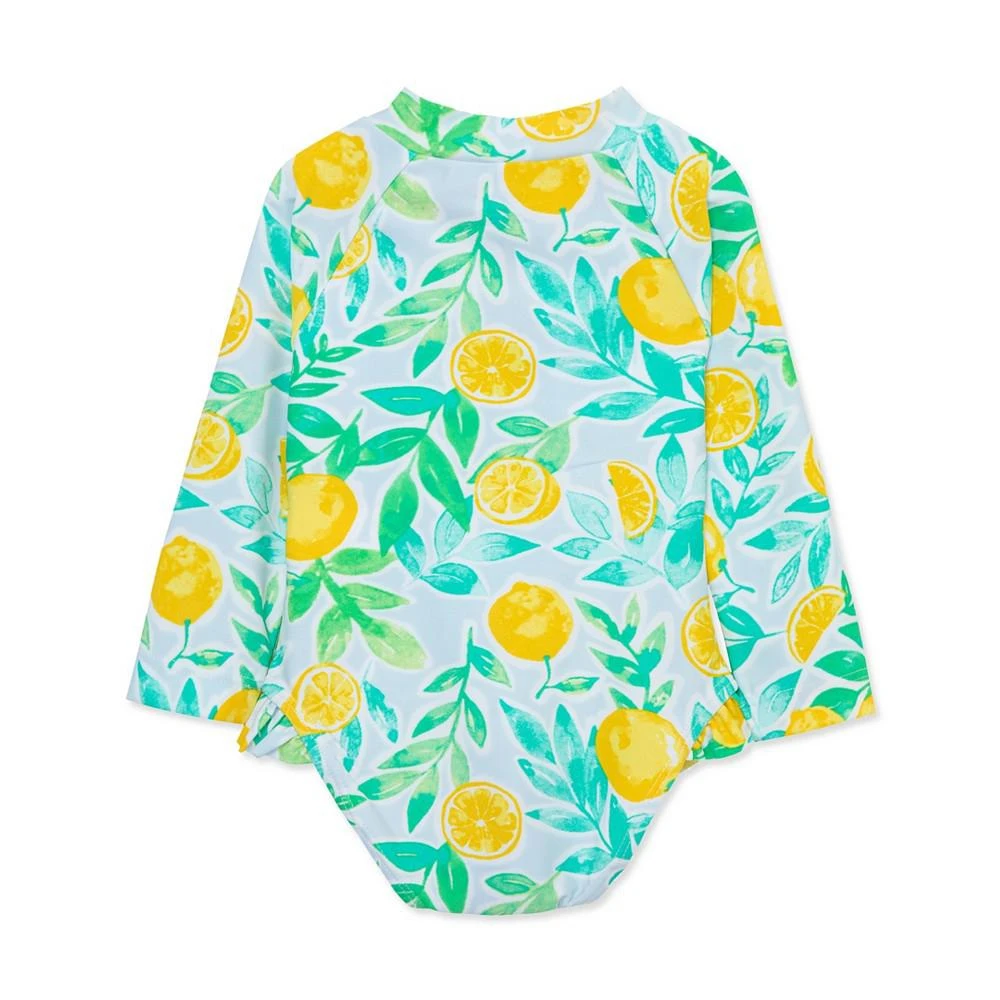 商品Little Me|Baby Girls Lemon Rash Guard 1-Piece Swimsuit,价格¥268,第2张图片详细描述
