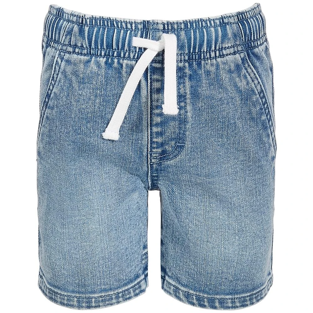 商品Epic Threads|Little Boys Good Vibes Light-Wash Denim Shorts, Created for Macy's,价格¥264,第1张图片