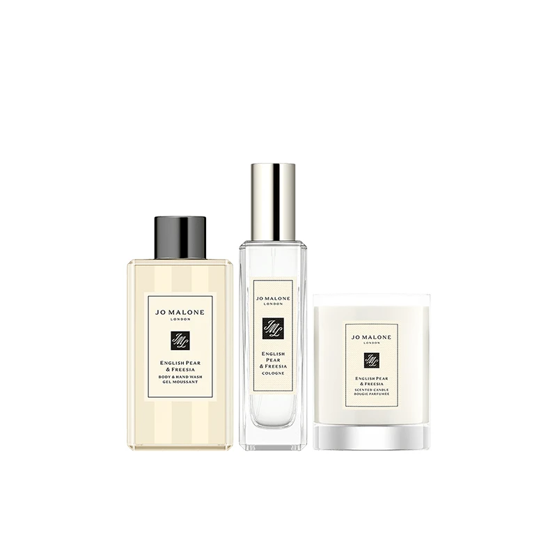 商品Jo Malone London|祖玛珑英国梨和小苍兰3件套 香水30ml+沐浴露100ml+蜡烛65g,价格¥756,第1张图片