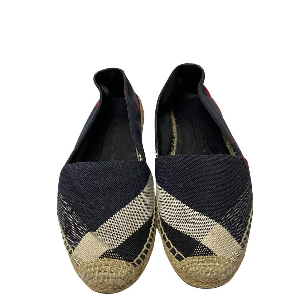 商品[二手商品] Burberry|Burberry Navy Blue Nova Check Canvas Espadrilles Size EU 40,价格¥3495,第2张图片详细描述