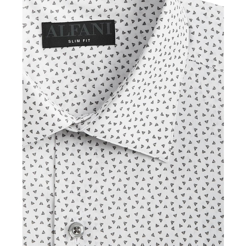 Men's Slim Fit 2-Way Stretch Stain Resistant Dress Shirt, Created for Macy's商品第3张图片规格展示