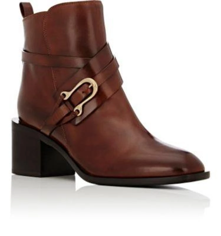 商品SARTORE|Crisscross-Buckle-Strap Ankle Boots,价格¥2671,第2张图片详细描述