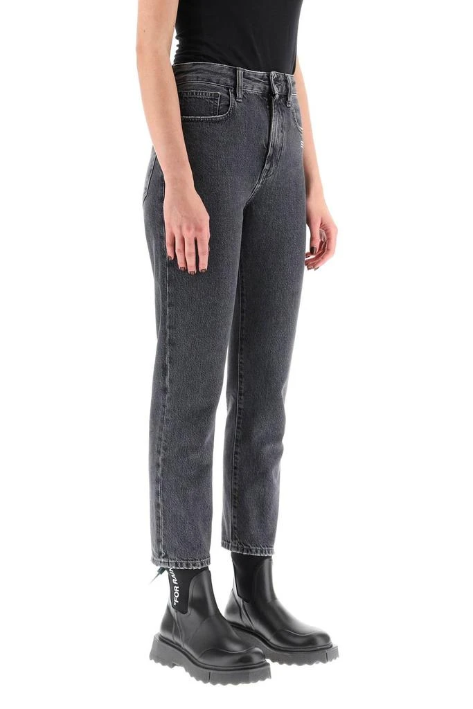 商品Off-White|Off-White Logo Printed Straight Leg Jeans,价格¥1689,第2张图片详细描述