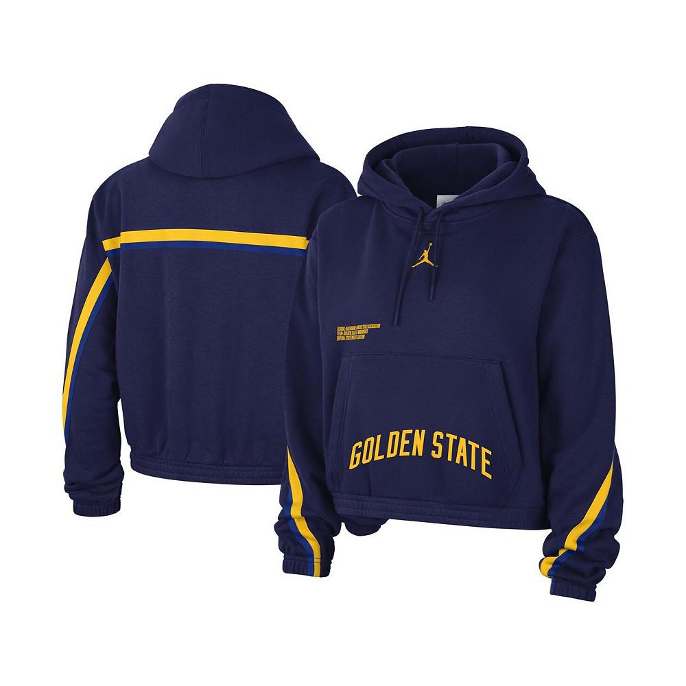 Women's Brand Royal Golden State Warriors Courtside Statement Edition Pullover Hoodie商品第1张图片规格展示