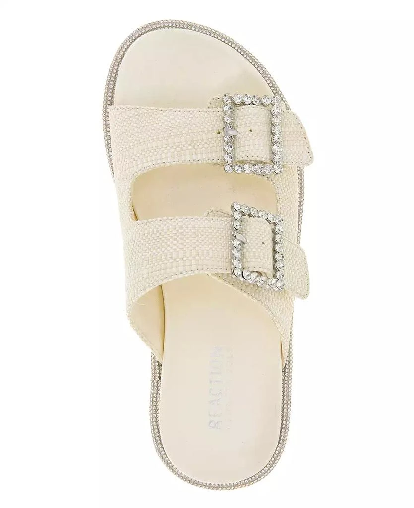 商品Kenneth Cole|Women's Sydney Two Band Jewel Buckle Flat Sandals,价格¥290,第4张图片详细描述