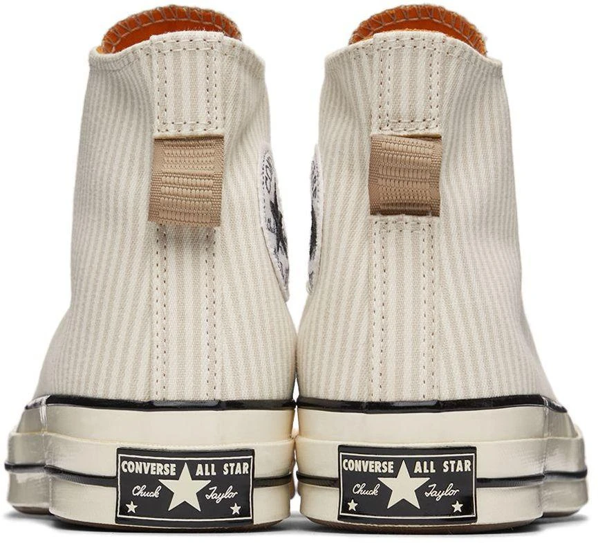 商品Converse|Off-White & Beige Chuck 70 High-Top Sneakers,价格¥165,第2张图片详细描述
