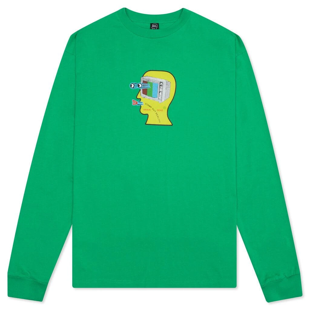 商品Brain Dead|Brain Dead Tele Eyes Long Sleeve - Kelly Green,价格¥244,第1张图片