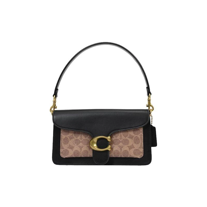 商品Coach|香港直邮COACH蔻驰女士中号手提包皮质单肩斜挎包73995B4EB1,价格¥4906,第1张图片