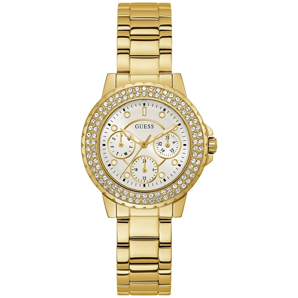 商品GUESS|Women's Gold-Tone Stainless Steel Bracelet Watch 36mm,价格¥620,第1张图片