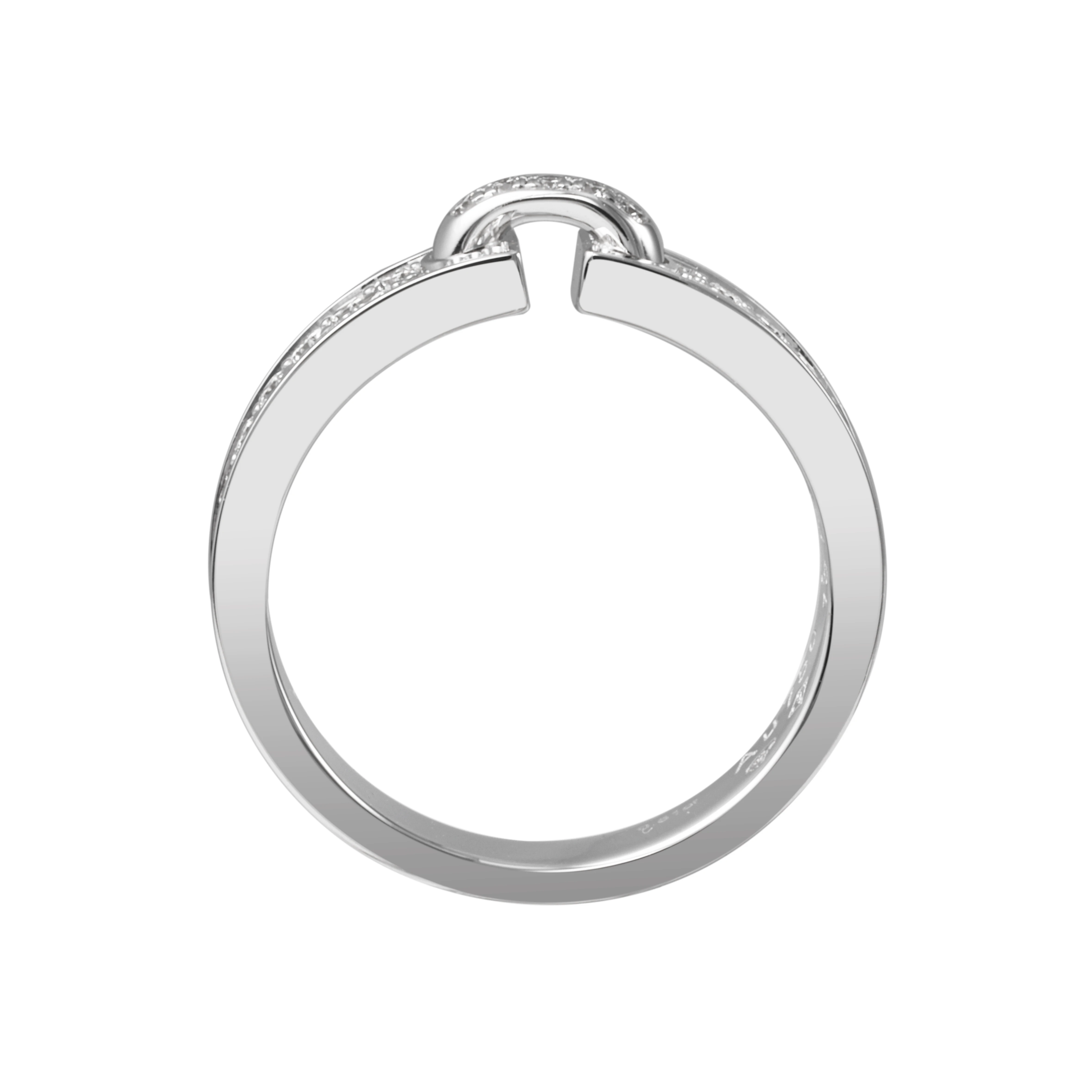 商品[国内直发] Chaumet|尚美巴黎 Liens缘系·一生系列 个性潮流时尚 18K白金 戒指 女款,价格¥25856,第4张图片详细描述