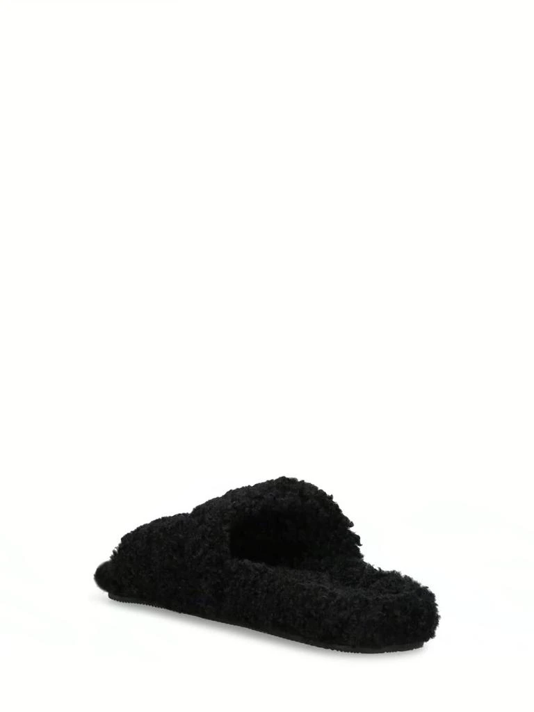 商品Balenciaga|Political Logo Furry Slide Sandals,价格¥5474,第3张图片详细描述