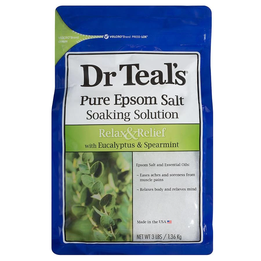 商品Dr. Teal's|Pure Epsom Salt Soaking Solution Eucalyptus & Spearmint,价格¥54,第1张图片