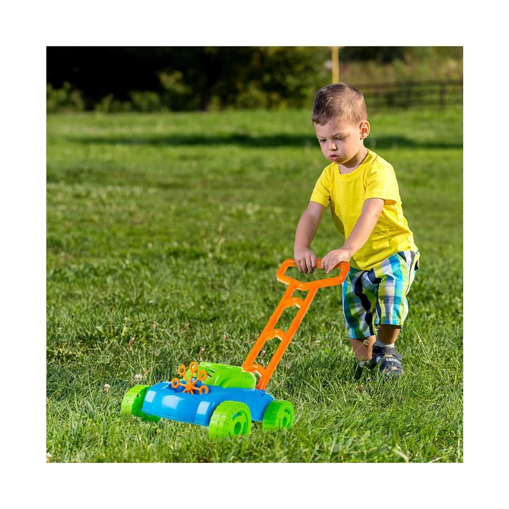 Hey Play Bubble Lawn Mower - Toy Push Lawn Mower Bubble Blower Machine, Walk Behind Outdoor Activity For Toddlers, Boys And Girls 商品