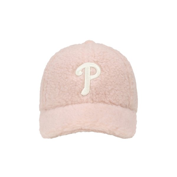 【Brilliant|包邮包税】MLB 羊羔绒 秋冬保暖 棒球帽 淡粉色  32CPDI011-10P商品第4张图片规格展示
