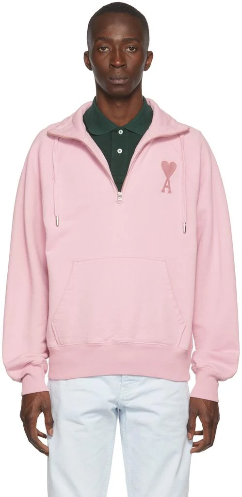 商品AMI|Pink Ami de Cœur Sweatshirt,价格¥1135,第1张图片