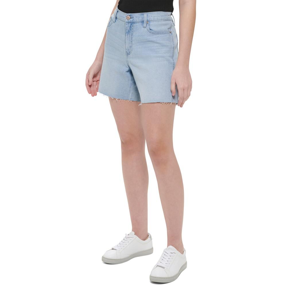 Women's High-Rise Cutoff Denim Shorts商品第3张图片规格展示