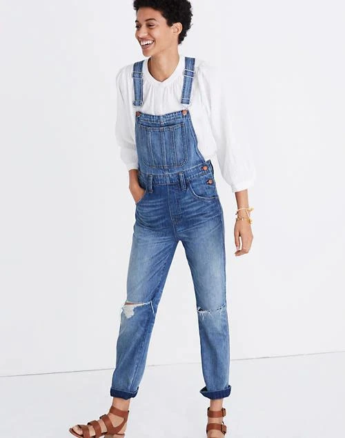 商品Madewell|Straight-Leg Overalls in Bernard Wash,价格¥792,第4张图片详细描述