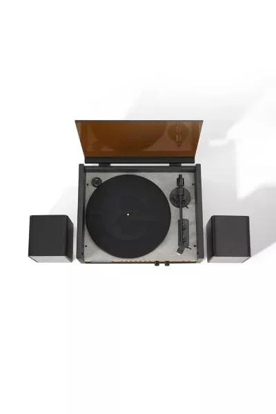 商品Crosley|Crosley Coda Record Player & Speaker Shelf System,价格¥2055,第2张图片详细描述