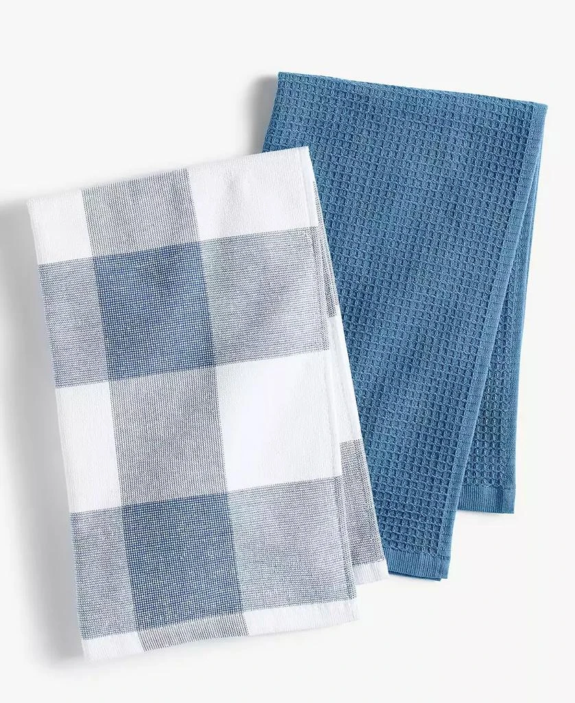 商品Blue Loom|Jackson Plaid Waffle Weave Kitchen Towel, Set of 4,价格¥311,第2张图片详细描述
