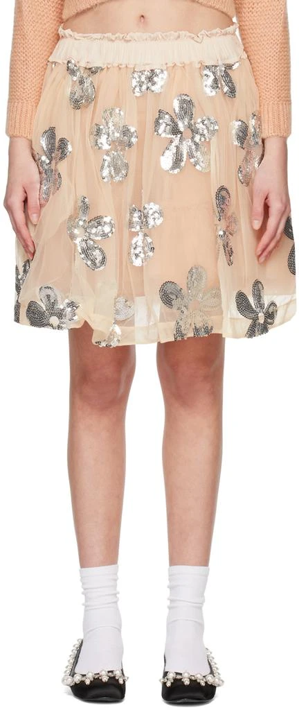 商品Simone Rocha|Pink Ruffled Miniskirt,价格¥1962,第1张图片