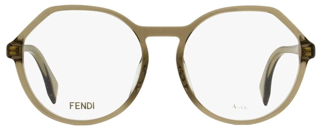 商品Fendi|Fendi Women's Roma Amor Eyeglasses FF0398F 10A Transparent Beige 53mm,价格¥670,第1张图片