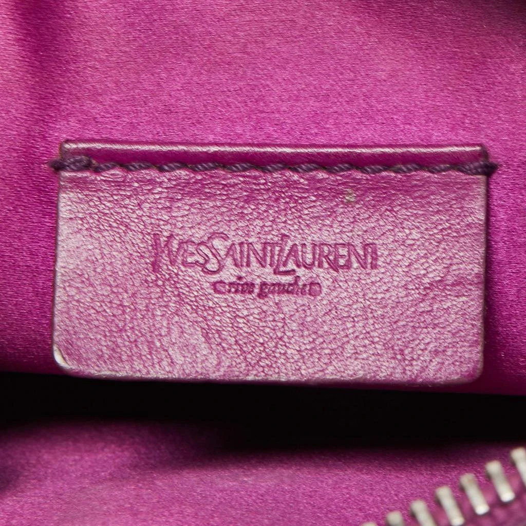 Yves Saint Laurent Purple Leather Mini Charms Clutch Bag 商品