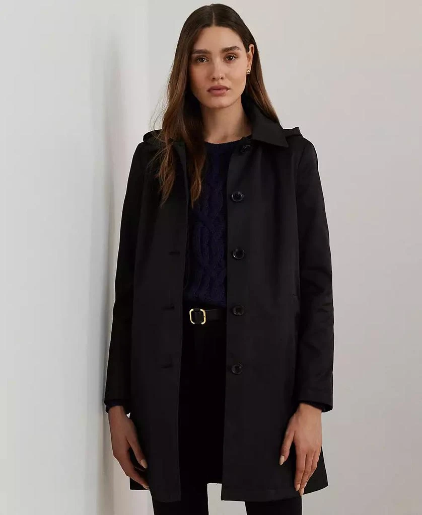 商品Ralph Lauren|女士 连帽A-Line系列 防雨夹克,价格¥1678,第1张图片