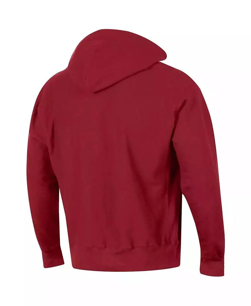 商品CHAMPION|Men's Crimson Alabama Crimson Tide Big and Tall Reverse Weave Fleece Pullover Hoodie Sweatshirt,价格¥494,第3张图片详细描述